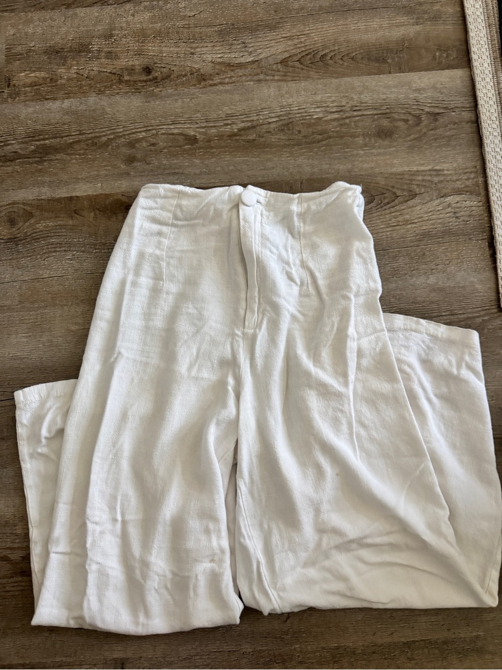 Princess Polly White Linen Pants US 2
